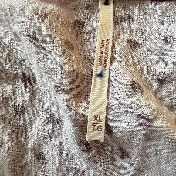 FREE PEOPLE Maye Printer Top Polka Dress Size XL Pink Combo - Picture 8 of 9